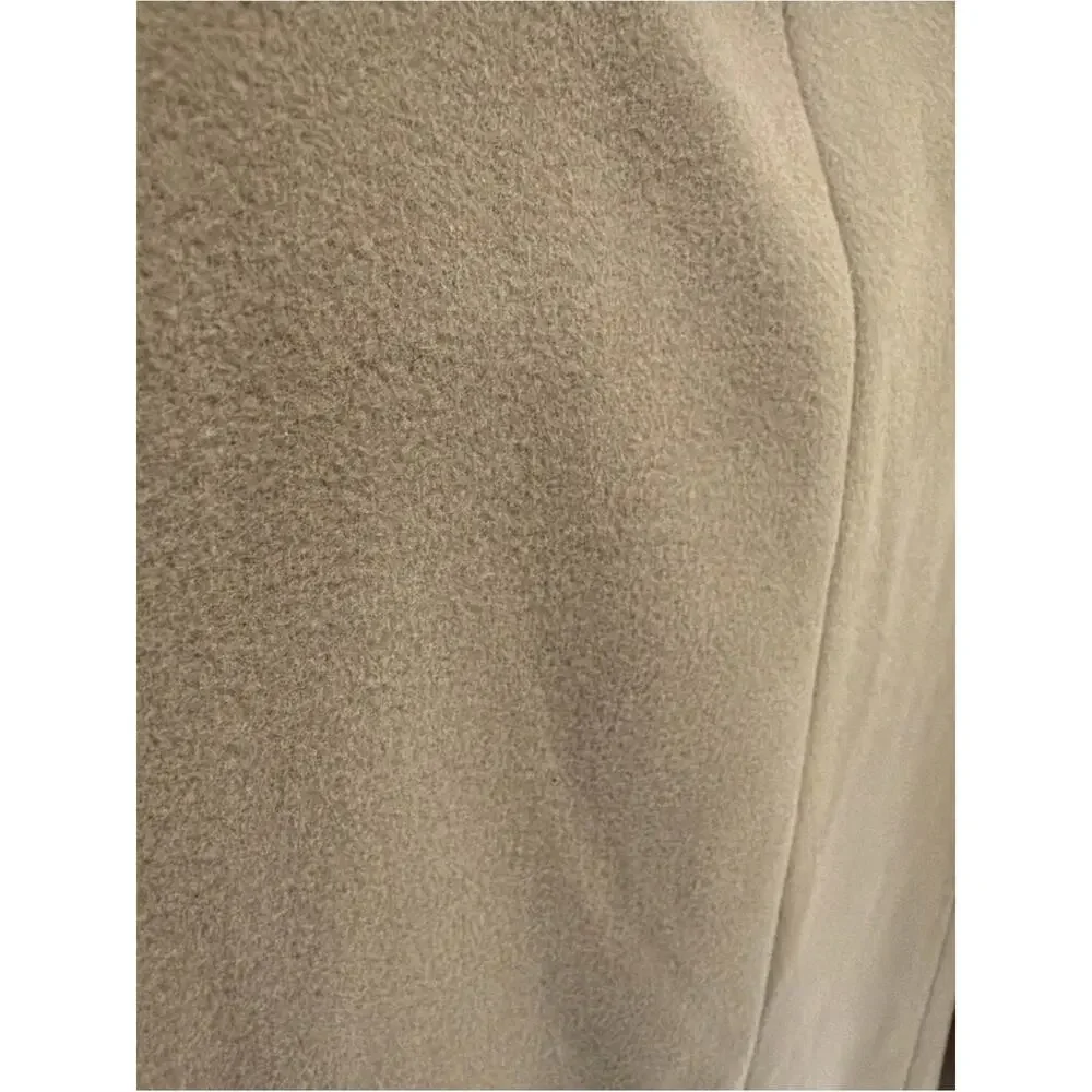 Massimo Dutti Womens Camel Beige Wool Blend Long Double Breasted Over Coat S 6